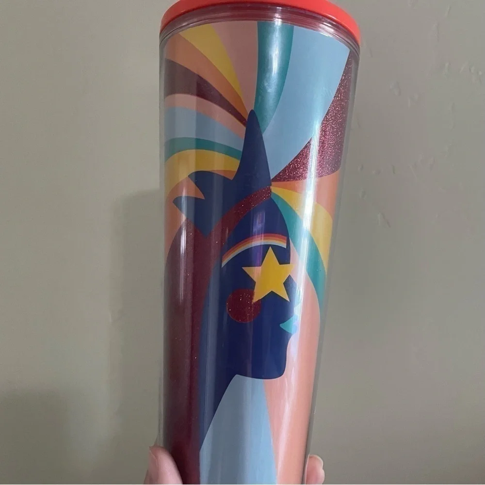 Starbucks 24 OZ NWOT 2020 Rainbow Pride Sparkle Tumbler